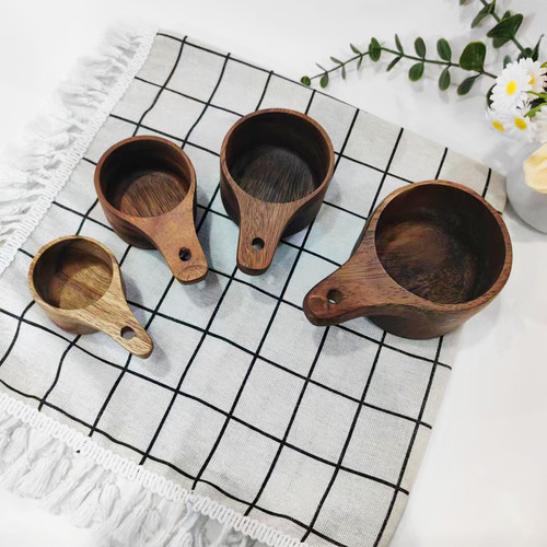 Set mesure acacia - mesure, café
