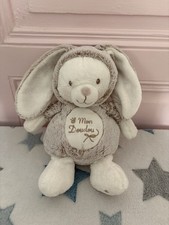Peluche mon doudou ours déguisé en lapin nicotoy