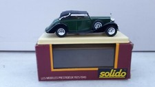SOLIDO MADE IN FRANCE REF 77 ROLLS ROYCE CONVERTIBLE HOOD GREEN/BLACK NEW IN BOX