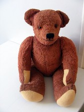 Roman beautiful old and rare old pink teddy bear born circa 1930-40 height 63