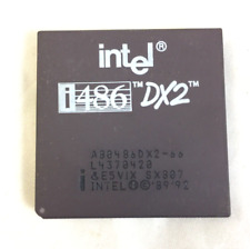 Intel 486 DX2 66 MHZ A80486DX2 SX911 i486 CPU Processor Gold Vintage SX955 SX807