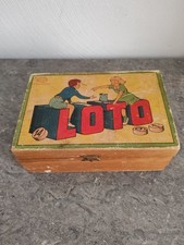 Antique Game Box - Lottery - 1950s Era. Missing a few chips. Vintage 