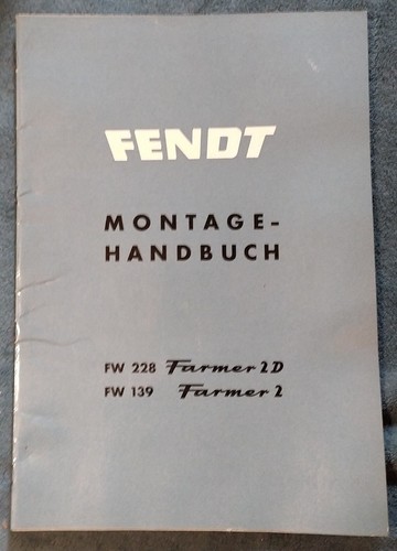 Montagehandbuch fendt fw - montagehandbuch,