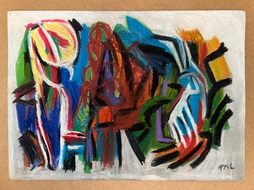 Dessin karel appel sur papier - sur,