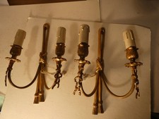 PAIRE D APPLIQUE BRONZE OU