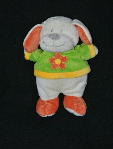 Peluche doudou chien blanc