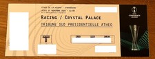 Ticket Billet Karte RC Strasbourg Crystal Palace 27.11.25 UEFA CONFERENCE