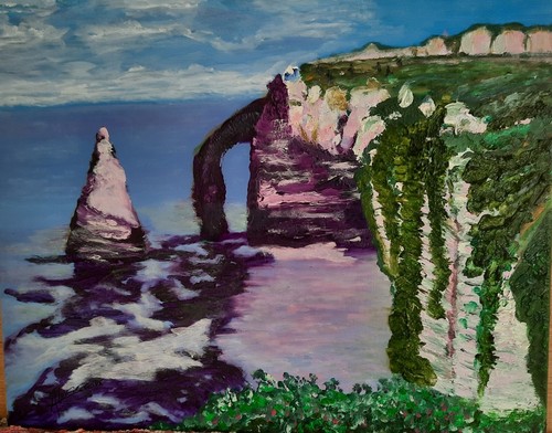 Tableau huile sur toile 41x34 - sur,