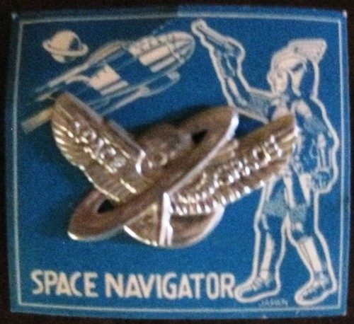 Vintage space navigator - vintage, winged
