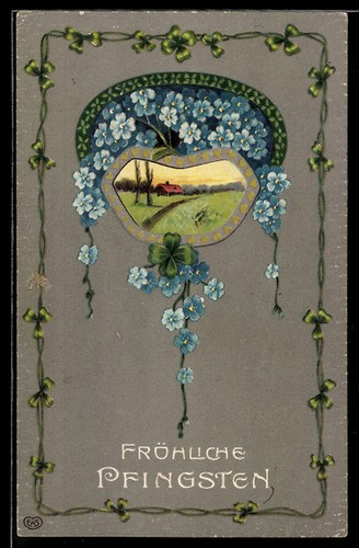 Carte postale relief partie - carte, en