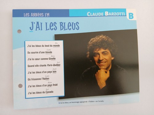 Carte fiche claude - fiche,
