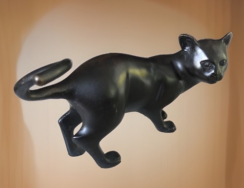 Statuette chat bronze - statuette,