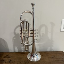 Vintage RARE Schilke A2 Bb Cornet #7520 Silver Plate 1975 Rare Shepherd’s Crook