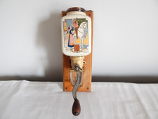 ANCIEN MOULIN à Café Mural PEUGEOT Scène Provence en Faïence de Sarreguemines