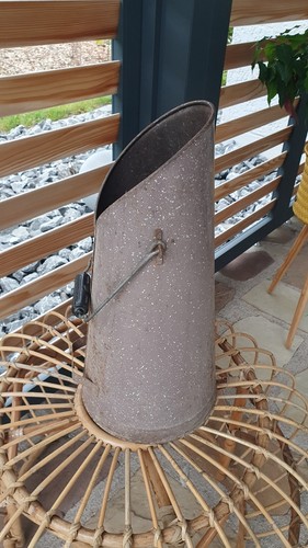 Ancien seau charbon fer - ancien, en