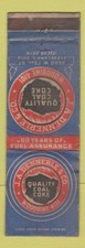 Matchbook Cover - JA Dennerle Coke Coal Cleveland OH WORN