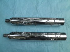 1995-16 HARLEY TOURING  CVO ELECTRA STREET ROAD GLIDE CHROME SLIP ON MUFFLERS