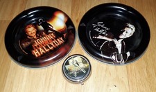 JOHNNY HALLYDAY LOT DE 3 CENDRIERS NEUFS DONT UN DE POCHE