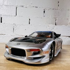 Jada Toys Import Racer Mazda RX-7 Wildwood Silver Black Orange 1:24 JP1