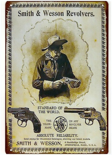 Plaque metal smith wesson - plaque,