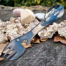 Fourchette Couteau Cuillère Ouvre bouteille Multifonction Camping Rando Survie