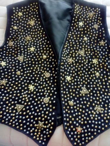 Gilet noir daim - noir, devant