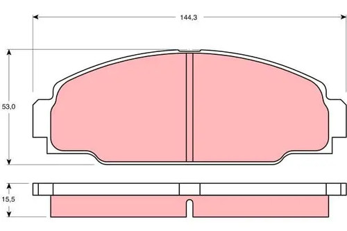 Plaquettes frein gdb3090 - plaquettes,