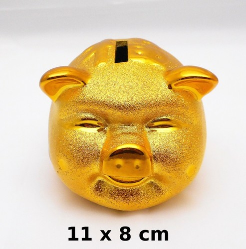 Tirelire cochon doré couleur - tirelire, doré,
