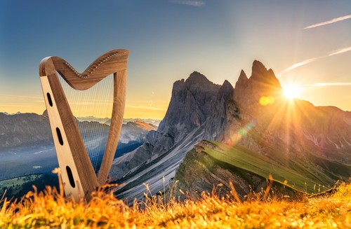 Irlandais celtique harpe - irlandais,