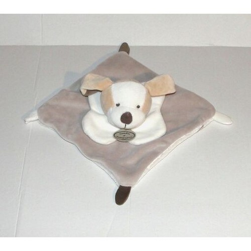 Doudou chien marron taupe - chien,