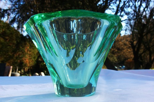 Vase art déco vert - déco,