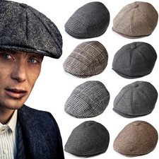 Hommes Vendeur de Journaux Casquette Tommy Shelby Peaky Blinders en Épi Gatsby