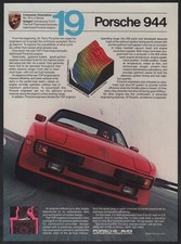 1982 Porsche print ad red 944 Coupe
