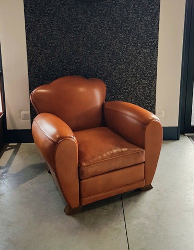 Fauteuil club cuir dossier - fauteuil,