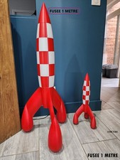 Fusée inspiration Tintin 1m