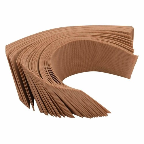 Bande marron cireuse unie - , sans
