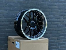 4X jantes alliage 18" RS-GT Style 5X120 old school deep dish pour BMW E36...