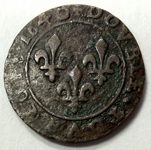 Pièce double tournois 1640 - pièce,