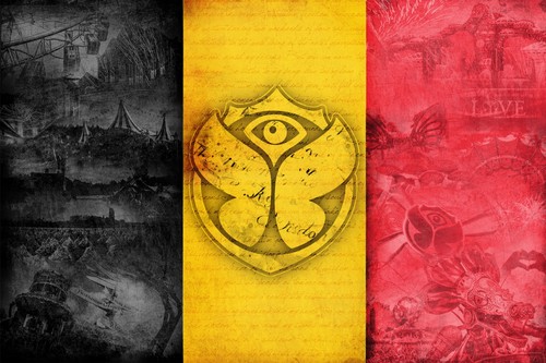 Tomorrowland belgium flag - belgium,