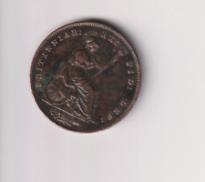 1858/3 Penny WW Far colon plain trident VERY RARE HIGH GRADE COIN.CC80