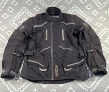 Richa Mens Mororbike Jacket Large Impact Protection Model 1289 Air Vents Black