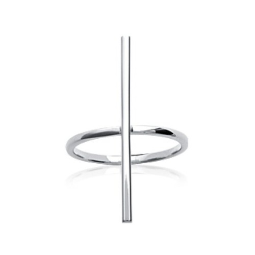 Bague barre longue - , femme
