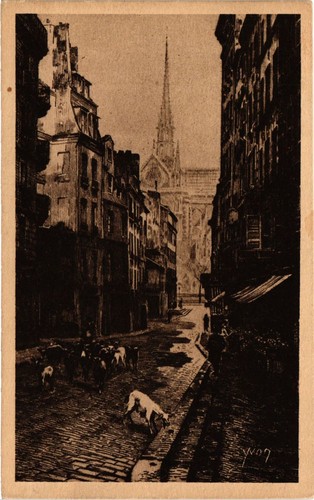 Cpa paris rue haut pave - du,