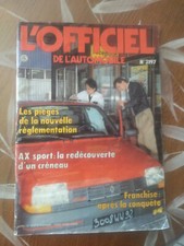 magasine revue catalogue   officiel de l automobile  No 3197  avril 1987