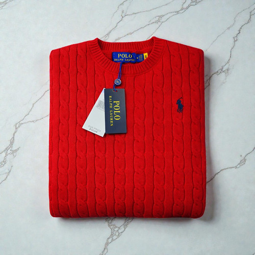 Col rond torsadé ralph lauren - torsadé,