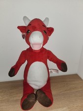 Doudou Peluche La Vache Qui Rit JEMINI Rouge Blanc Publicitaire,TBE