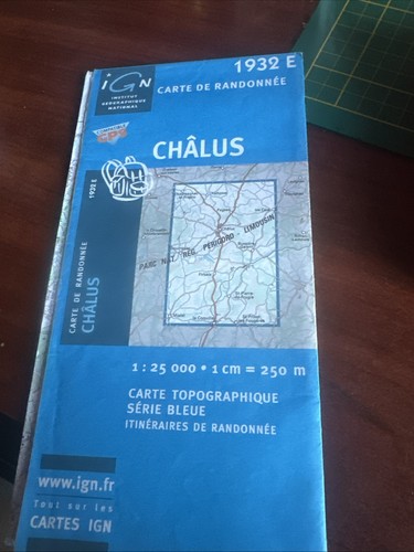 Carte ign 1932 chalus - 1932, e