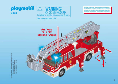 Playmobil 9463 camion pompier - 9463,