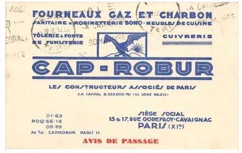 Cpa paris xie - paris, publicite