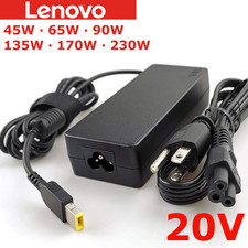 OEM Lenovo 20V Power AC Adapter Charger 45W 65W 90W 135W 170W 230W SQUARE TIP